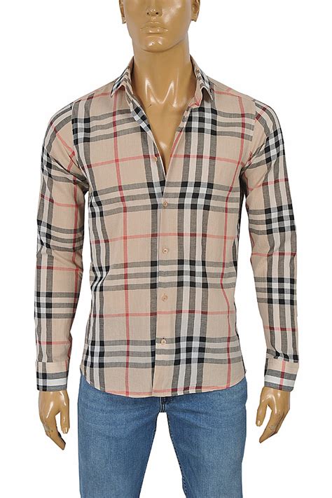 burberry men long sleeve|burberry long sleeve button up.